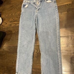 Hollister Women's Boyfriend Jeans - Light Blue